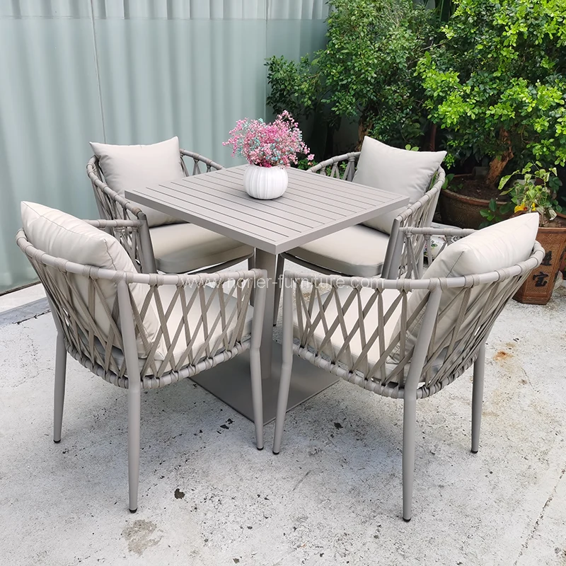Beli Set Dining Aluminium Diskon Outdoor