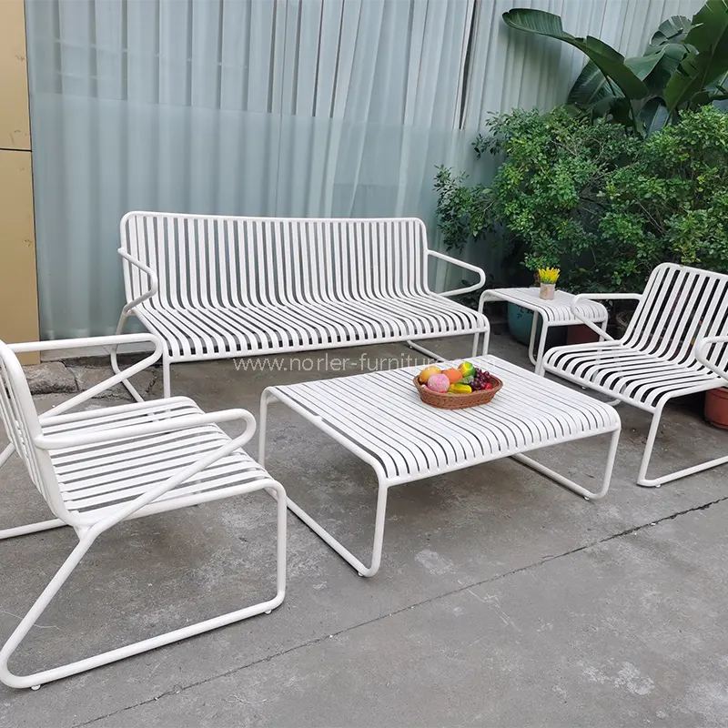 Tahan karat tahan lama semua bingkai aluminium sofa outdoor