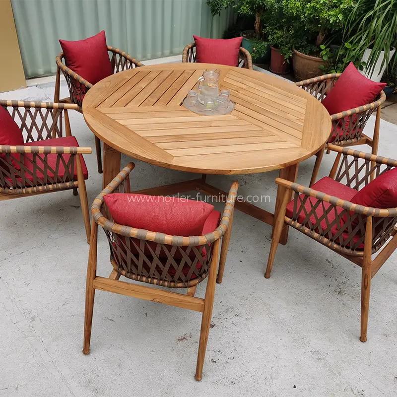 Set Dining Bingkai Kayu Teak High-End Highdoor