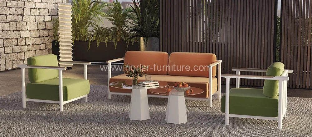 Thickness Aluminum Frame Sofa Set
