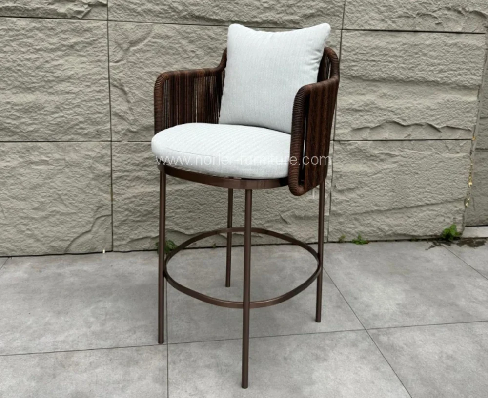 Outdoor Garden Balcony Aluminum Bar Chair