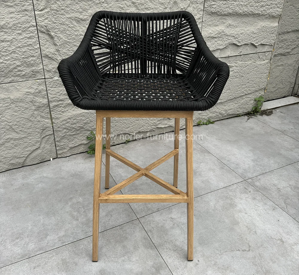 Outdoor Garden Balcony Teak Wood Bar Set