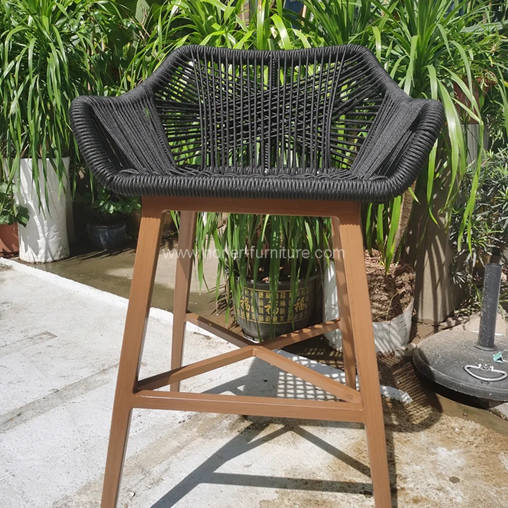 Outdoor Garden Balcony Teak Wood Bar Set