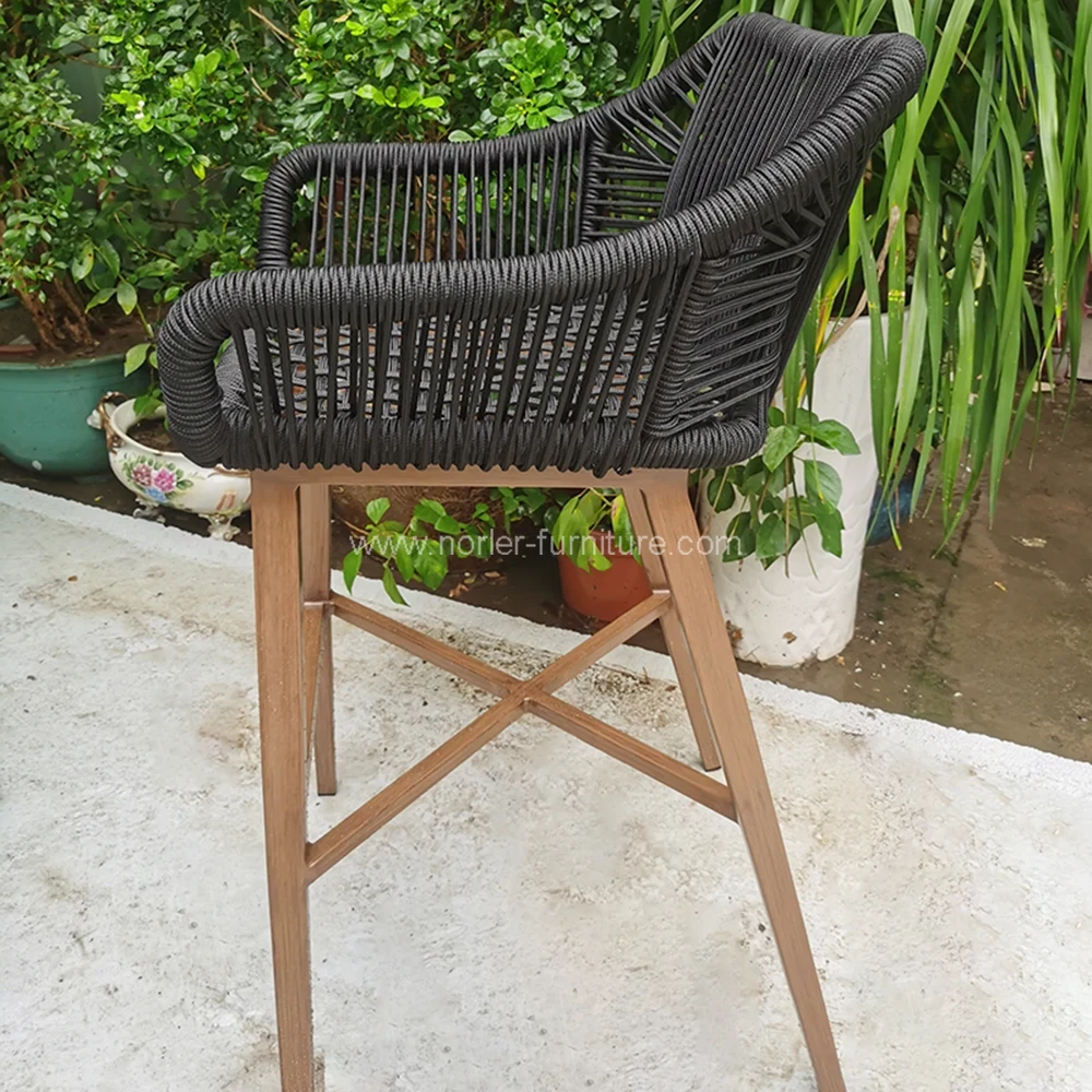 Outdoor Garden Balcony Teak Wood Bar Set