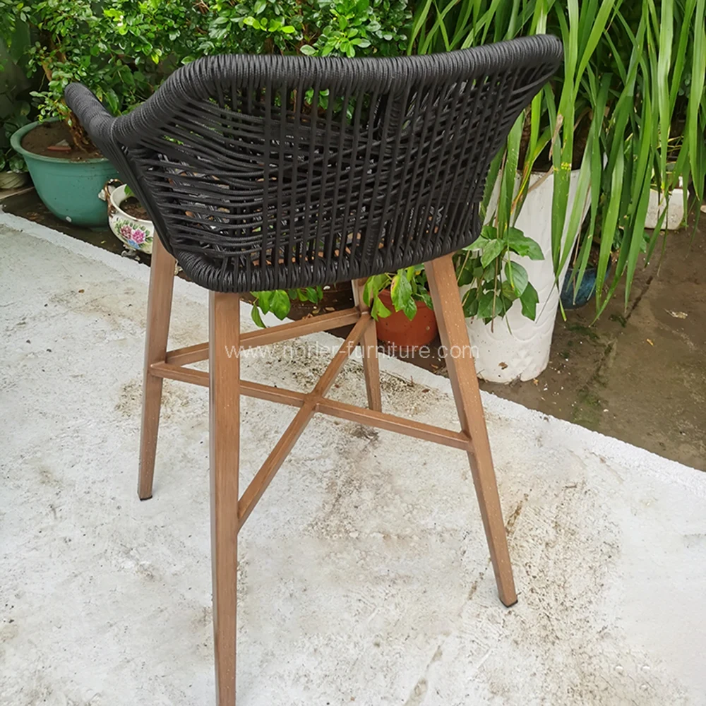Outdoor Garden Balcony Teak Wood Bar Set