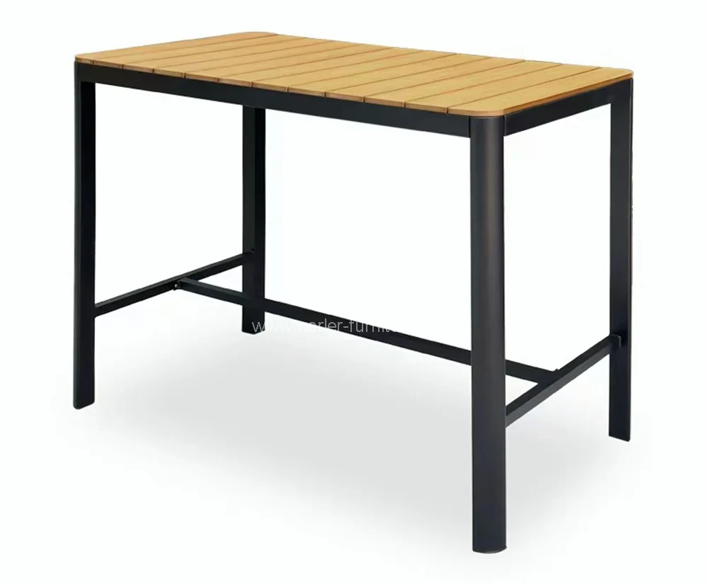Outdoor Garden Balcony Teak Wood Bar Set