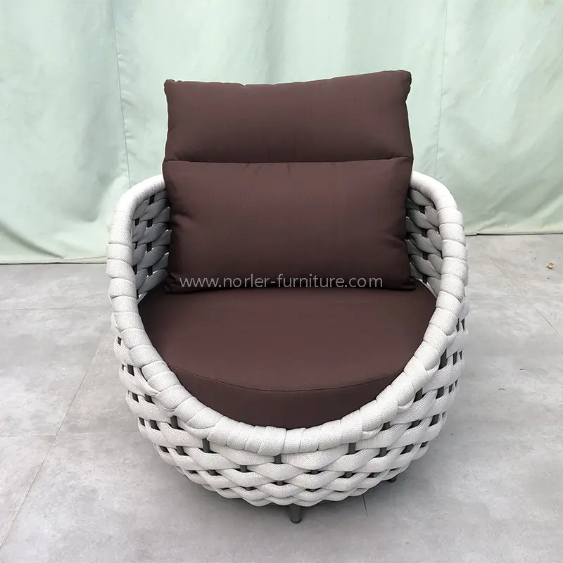 Outdoor Courtyard Hand-Woven Rope Bird Nest Sofa
