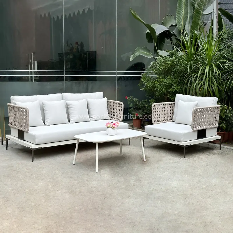 Desain Napas Modern Sofa Tali Luar Ruang