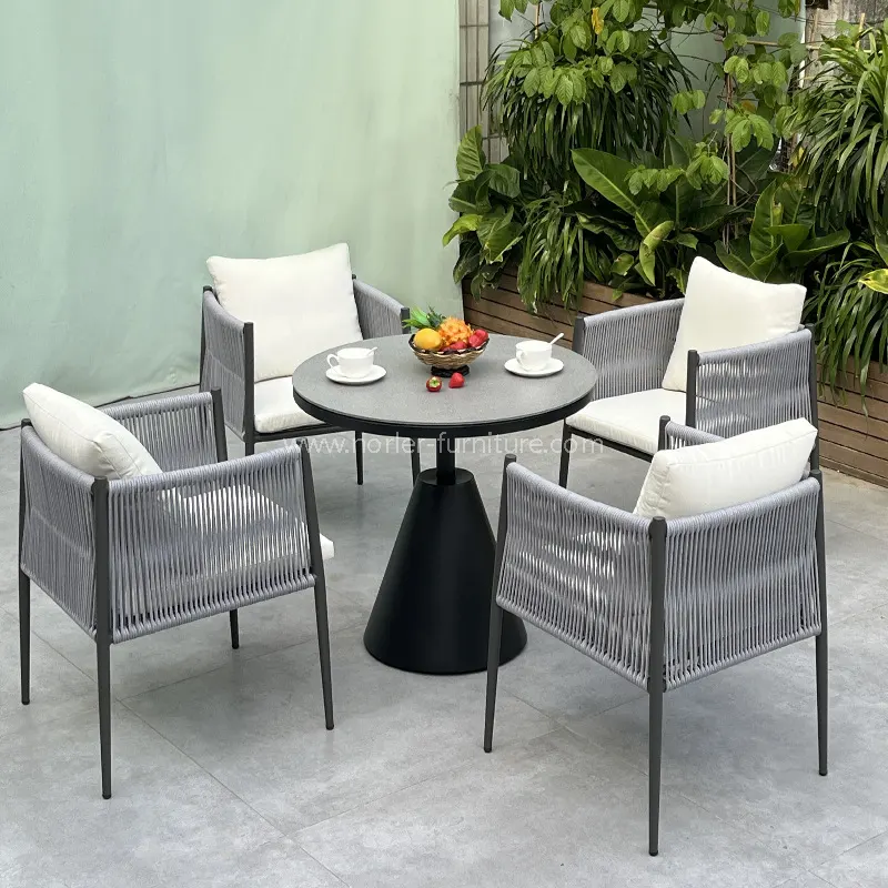 Set balkon bingkai stainless aluminium modern