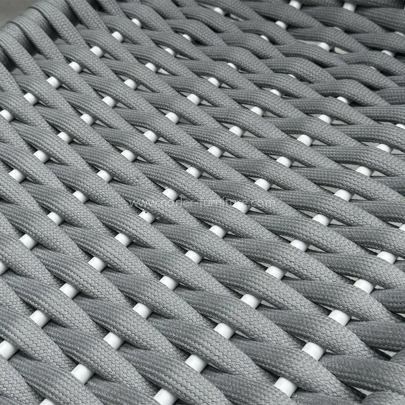 Bingkai Aluminium Luar Ruang Tenun Set Balkon Tahan Air