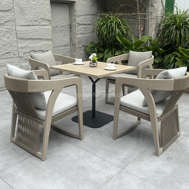 Set Balkon Meja Kopi Outdoor Square
