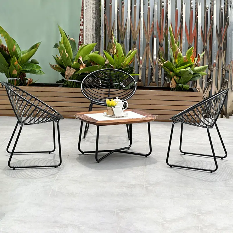 Set bingkai aluminium bingkai aluminium outdoor set balkon kopi