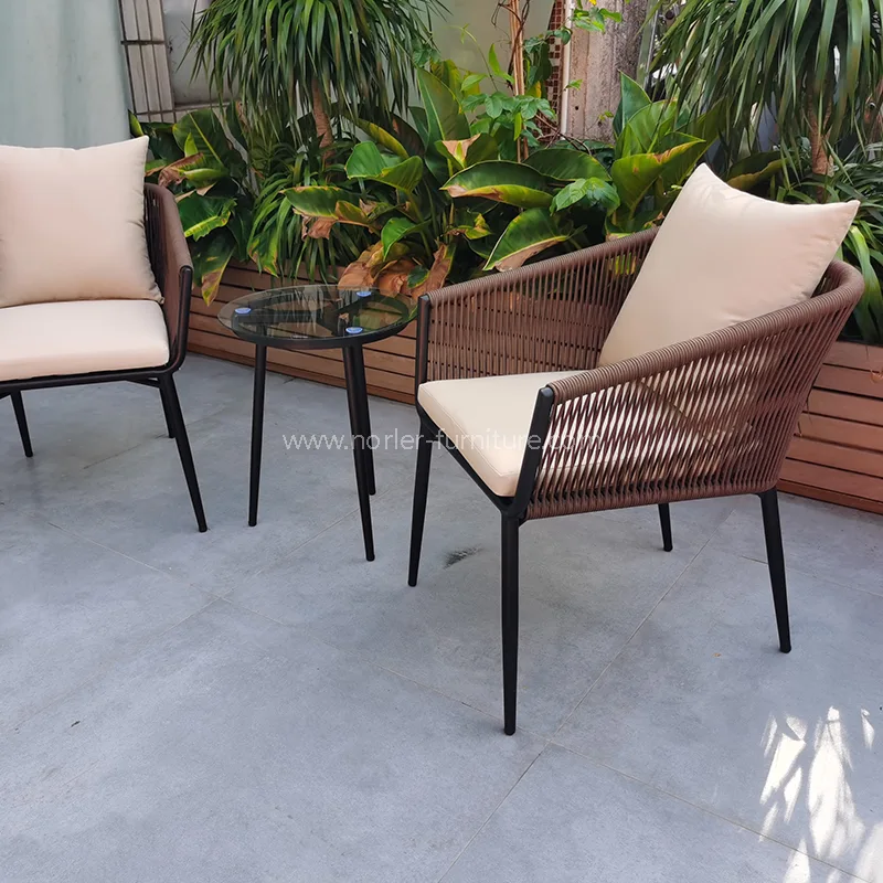 Set Balkon Aluminium Halaman yang Tahan Cuaca Luar Ruang Set Balkon Aluminium Halaman yang Tahan Cuaca Luar Ruang