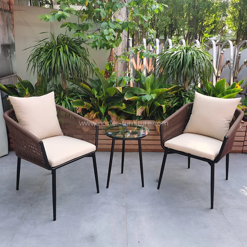 Set Balkon Aluminium Halaman yang Tahan Cuaca Luar Ruang