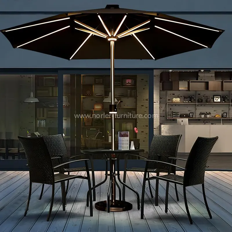Pendingin Surya LED Smart dan Pemanasan Pemanas Lampu Parasol