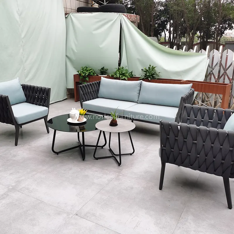 Sofa tali luar yang tahan cuaca tahan cuaca